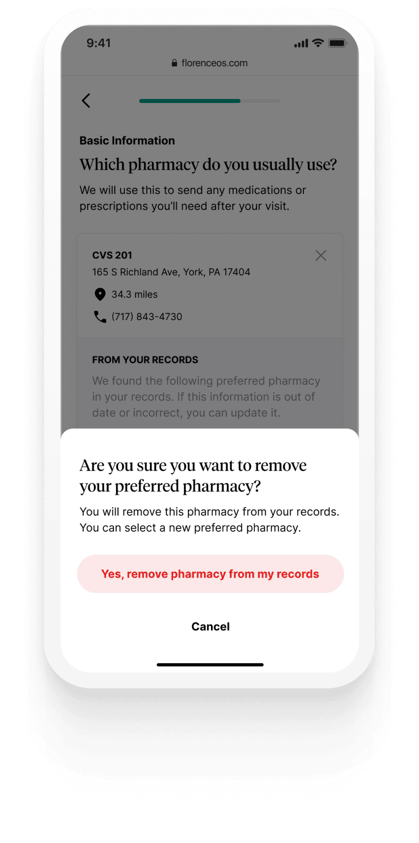 Confirm, don't re-ask. — screen 2