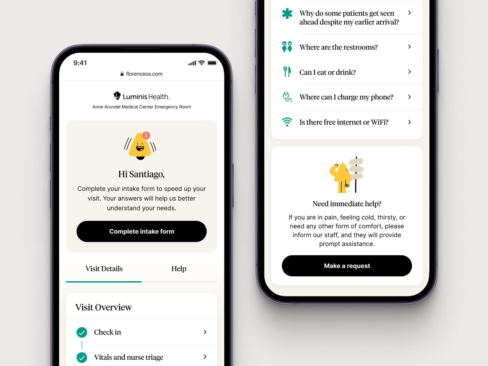 Emergency Room Guide — Healthcare case study